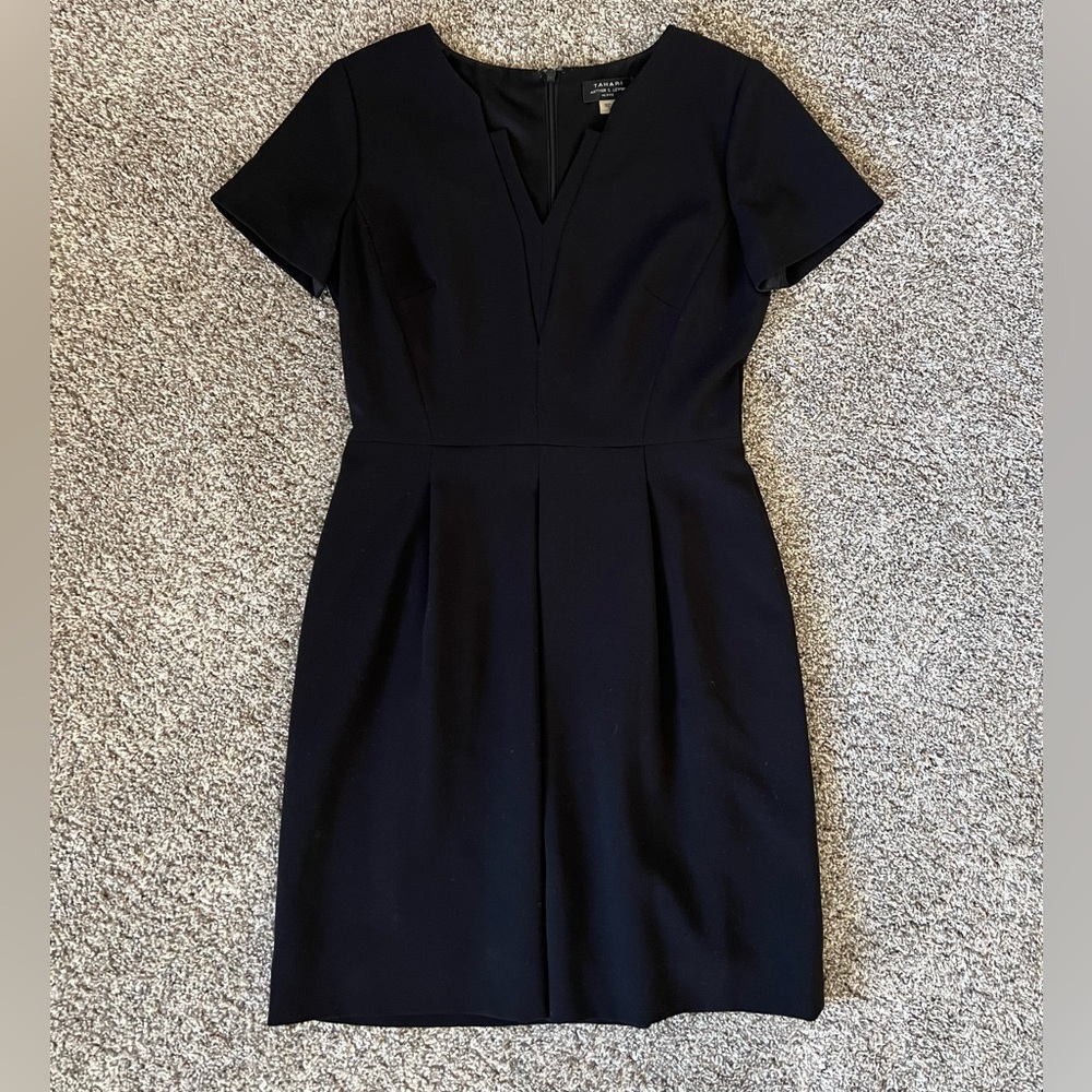 Tahari Black Classic Dress Size 4